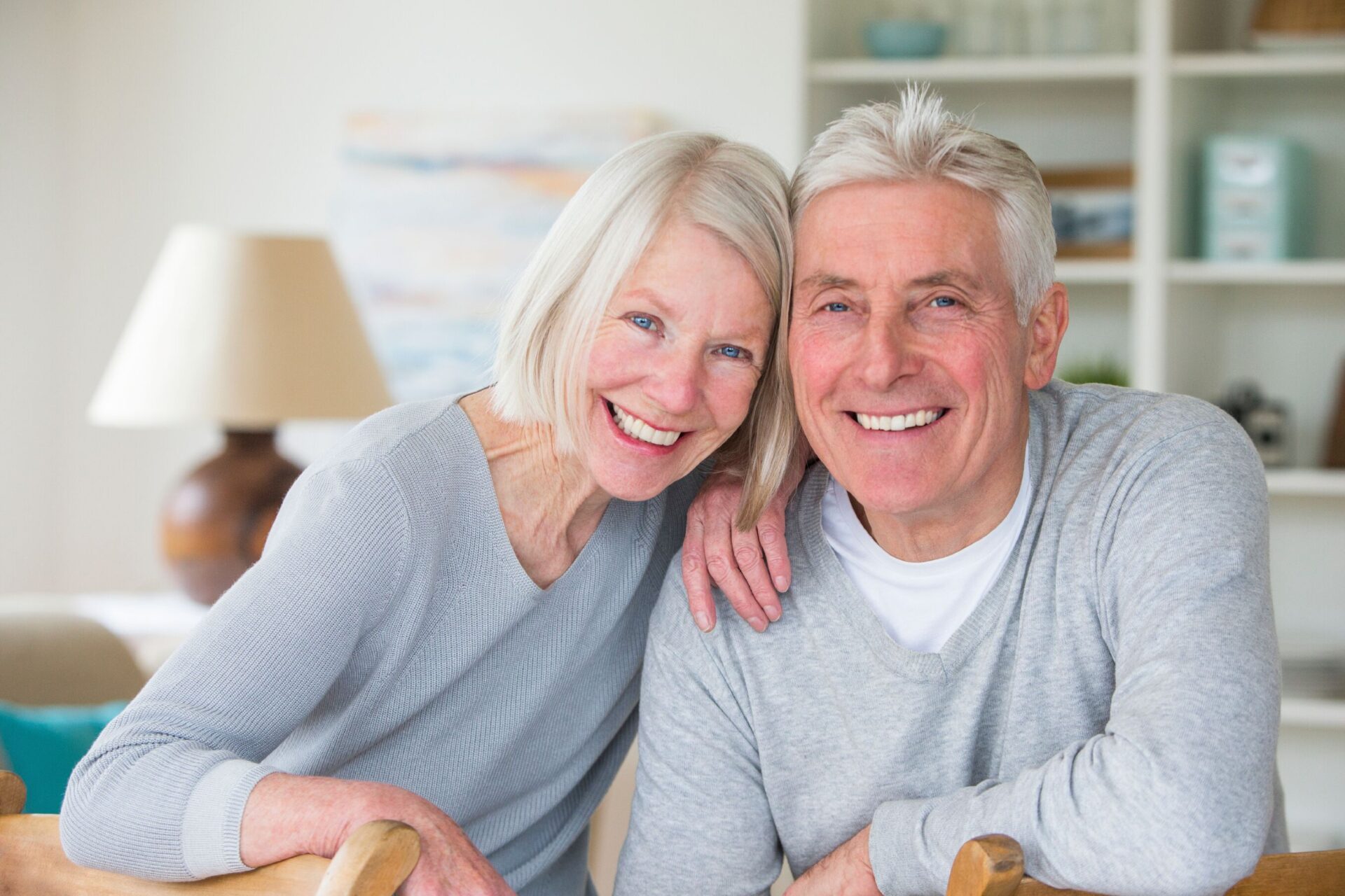 Elderly Couple Smiling